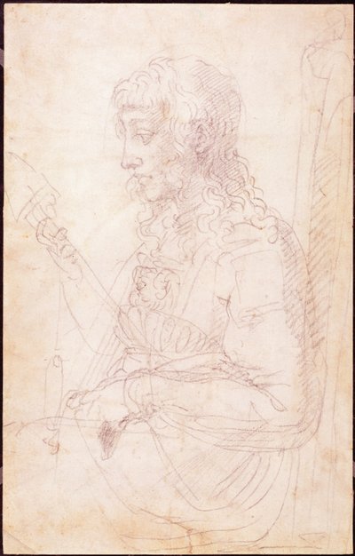 W.40 Boceto de una figura femenina de Michelangelo Buonarroti